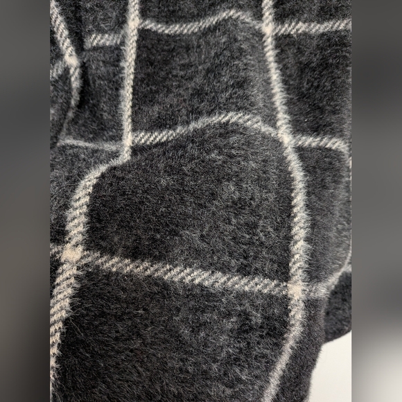 Z Supply Black White Plaid Tucker Shirt Jacket Relaxed Fit Size XS - Picture 12 of 15